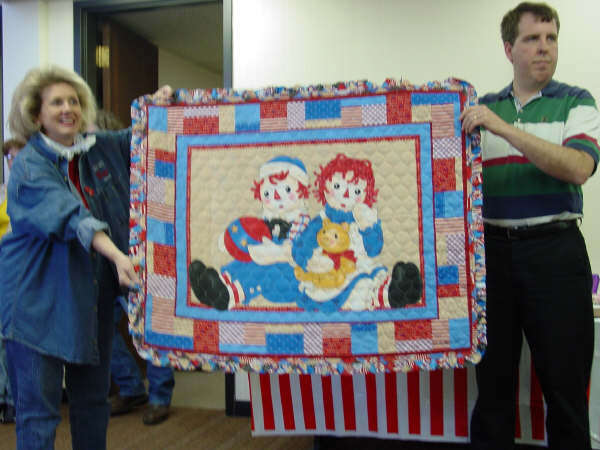 Quilt up for Auction ~ Raggedy Festival 2004 ~ Arcola, Illinois