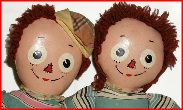 BUDDY AND SIS HUGABLE PETS..LOOK-A-LIKES RAGGEDY ANN AND ANDY DOLLS ...